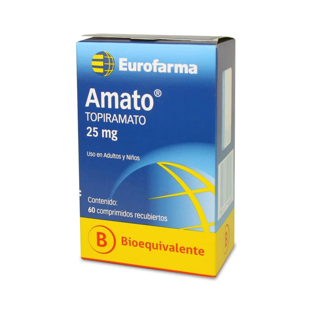 Amato Comprimidos 25 mg x 60 (Topiramato)