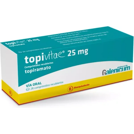 Topivitae Comprimidos 25 mg x 28 (Topiramato)