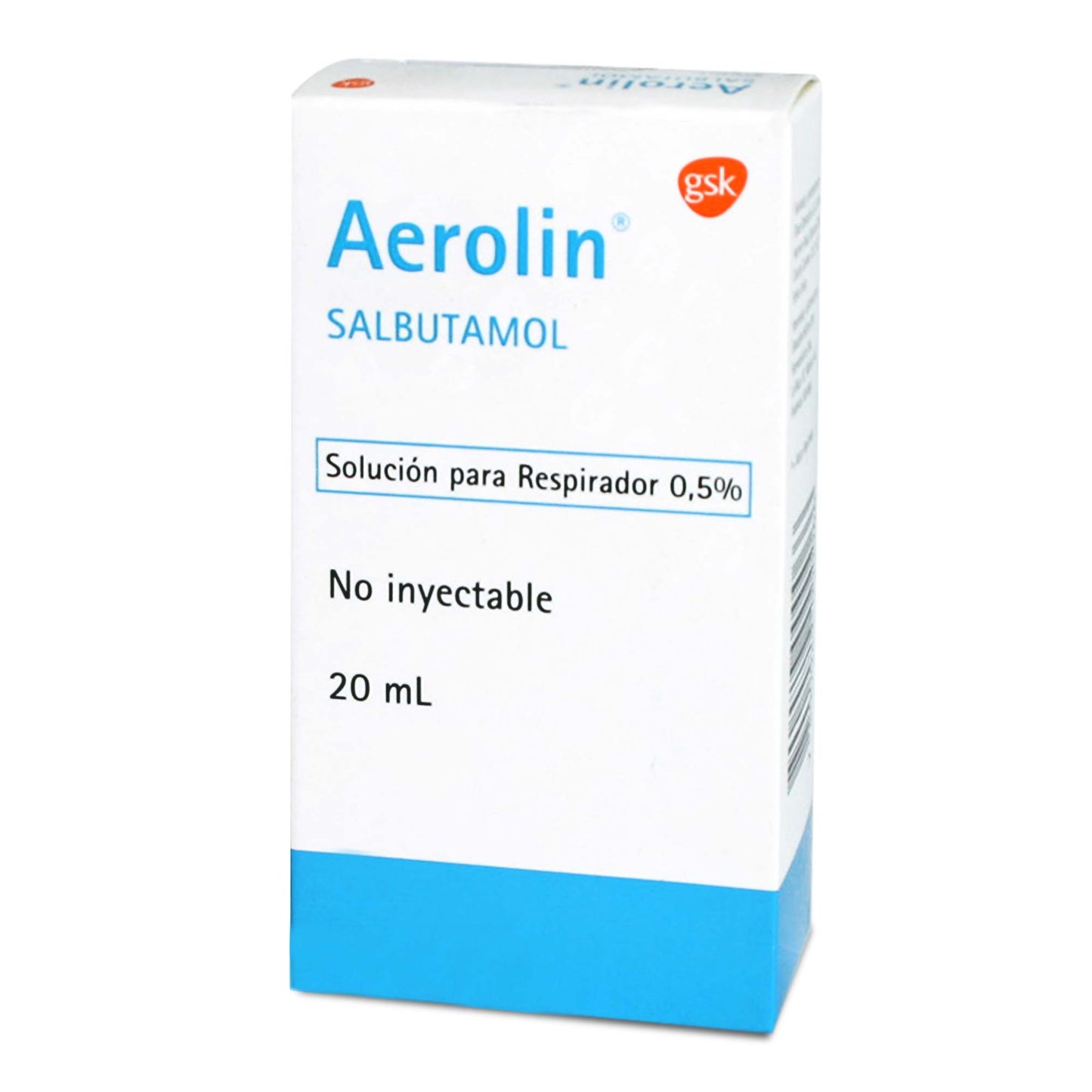 Aerolin Solución 5mg/ml x 20ml (Salbutamol)