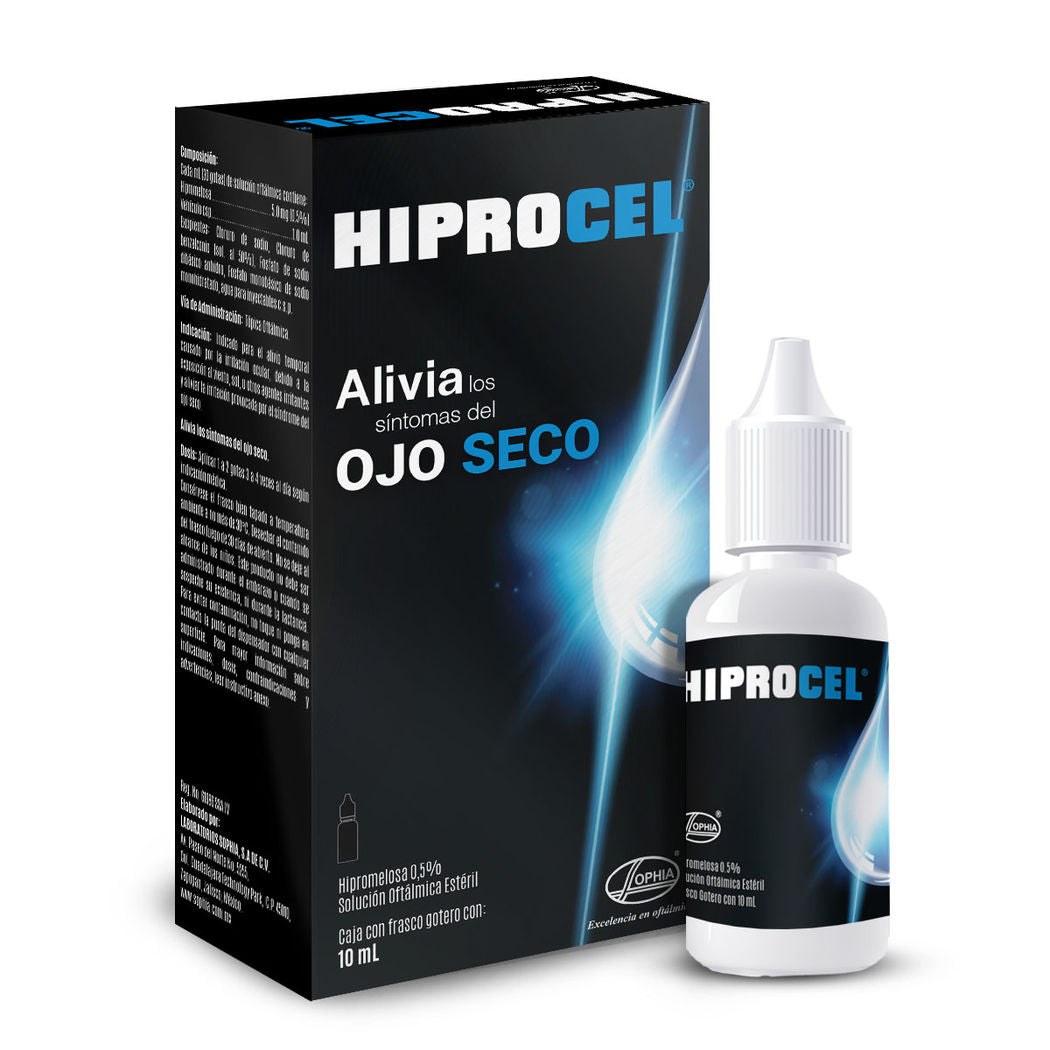 Hiprocel Solución Oftálmica Gotas 0,5% x 10 ml (Hipromelosa)