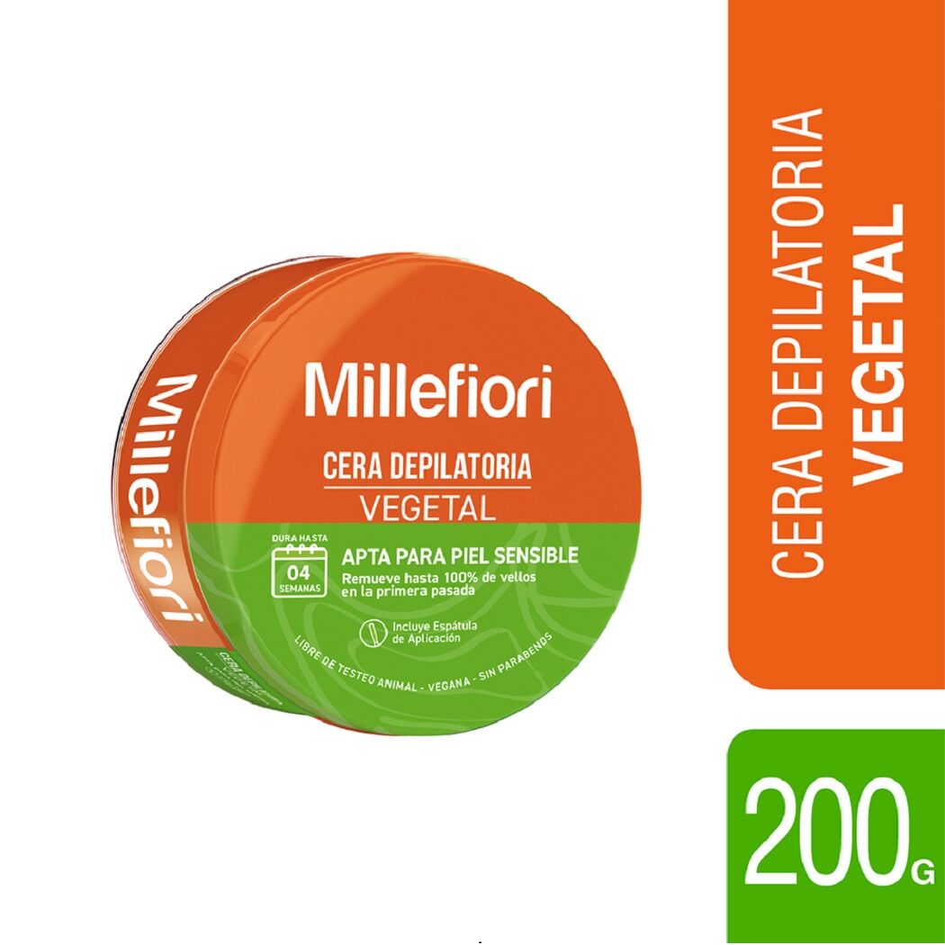 Millefiori Cera Depilatoria Vegetal x 200 Gr (Depilacion Afeitado Y Maquinas)