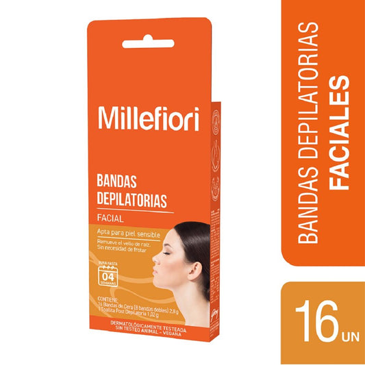 Millefiori Bandas Faciales x 4 Unidades