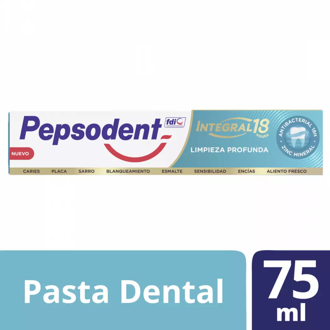 Pepsodent Integral 18 Dientes Sensibles x 75 ml