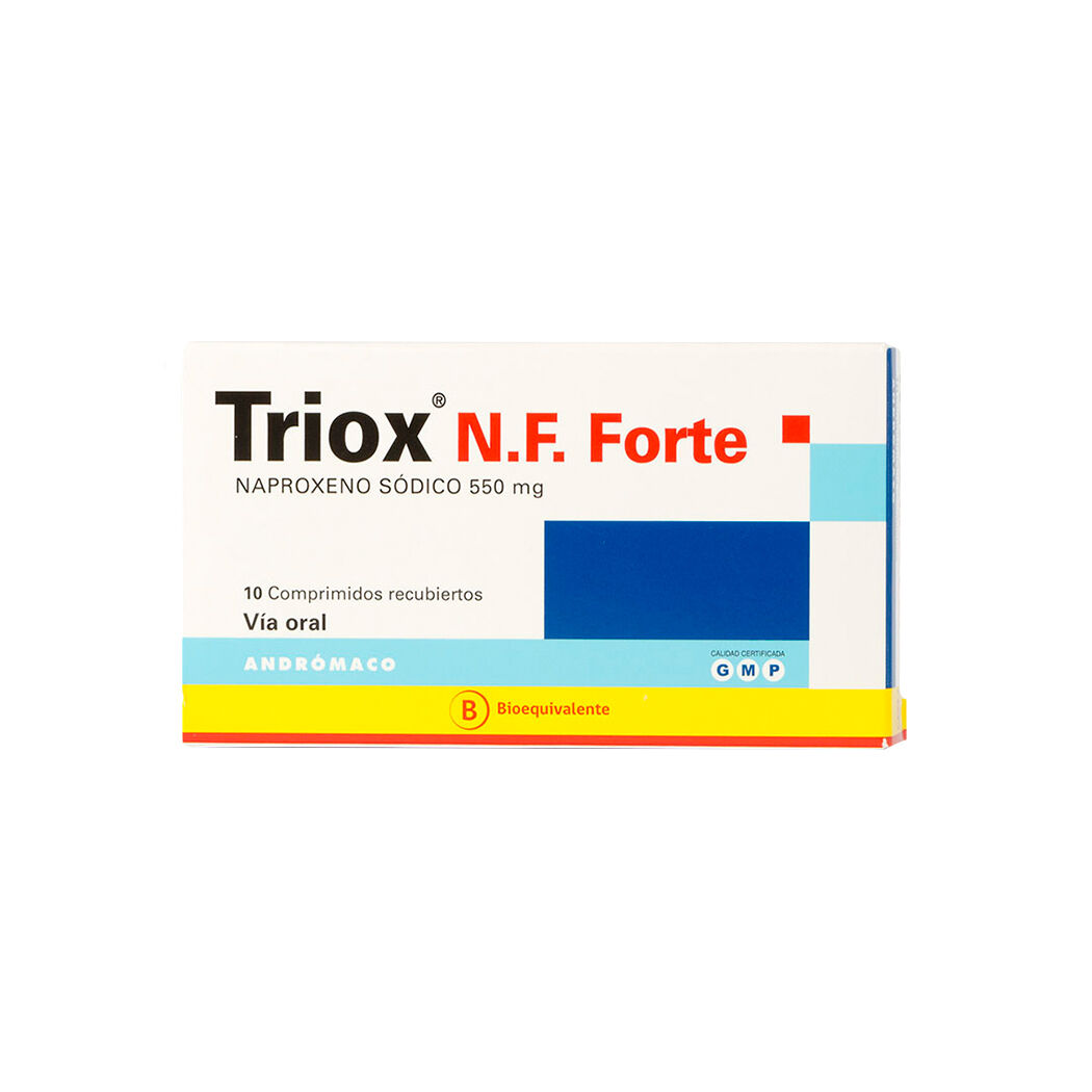 Triox Nf Fuerte Comprimidos 550 mg x 10 (Naproxeno)