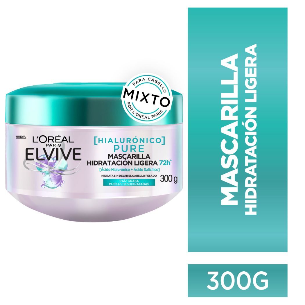 Elvive Mascarilla Hidratacion Hidra Hialuronico x 300 ml