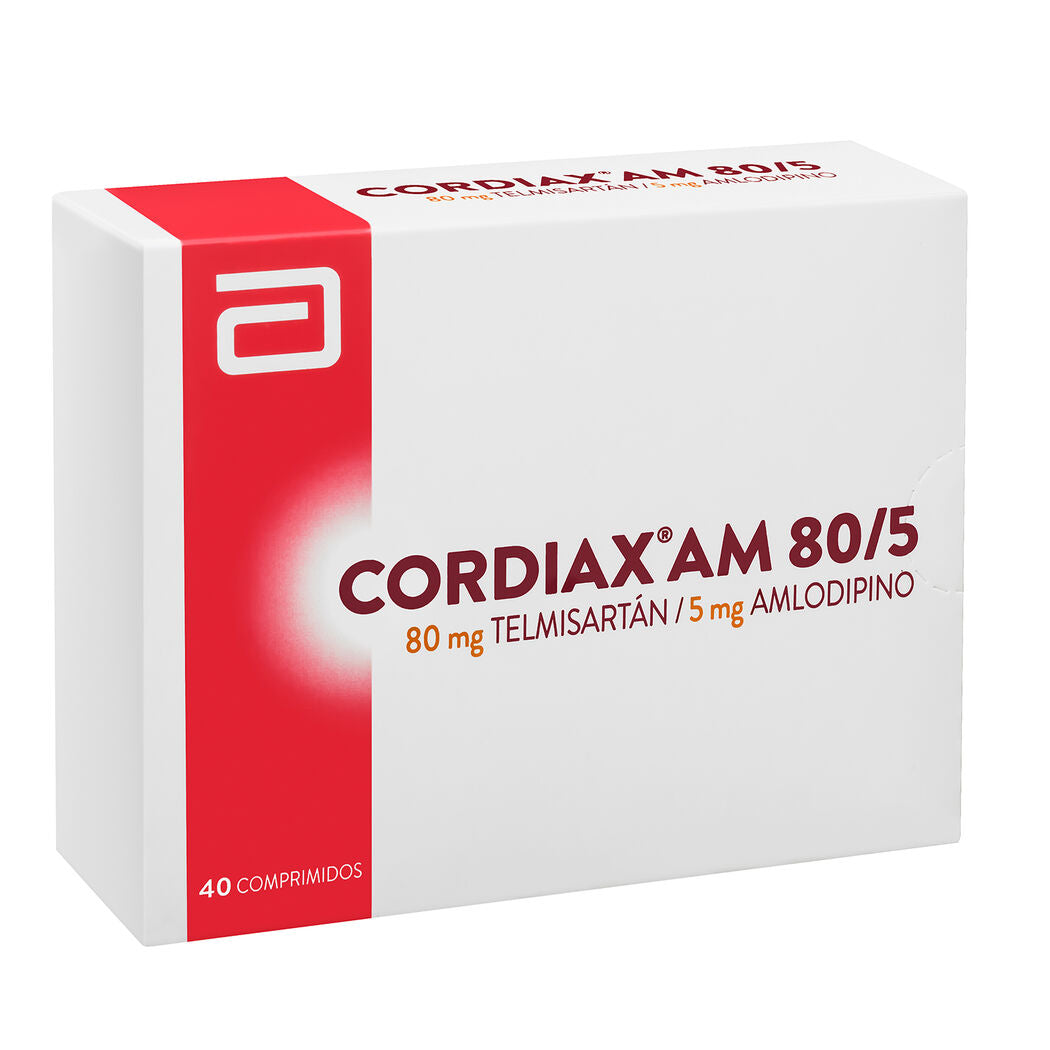 Cordiax Am Comprimidos 80/5 mg x 40 (Telmisartan/Amlodipino)