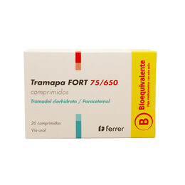 Tramapa Forte Comprimidos 75/650 x 20 (Tramadol/Paracetamol)