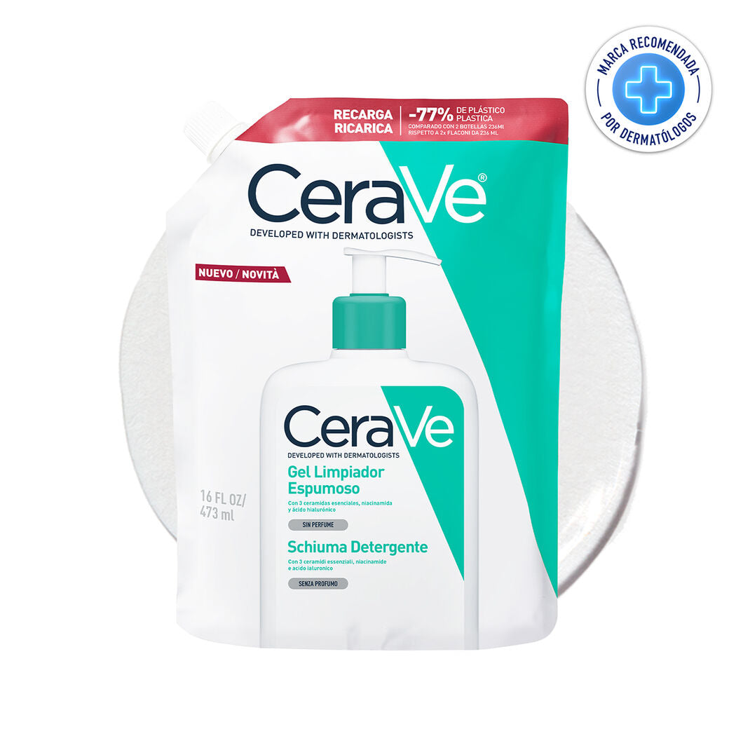 Cerave Refill Gel Limpiador Espumoso x 473 ml