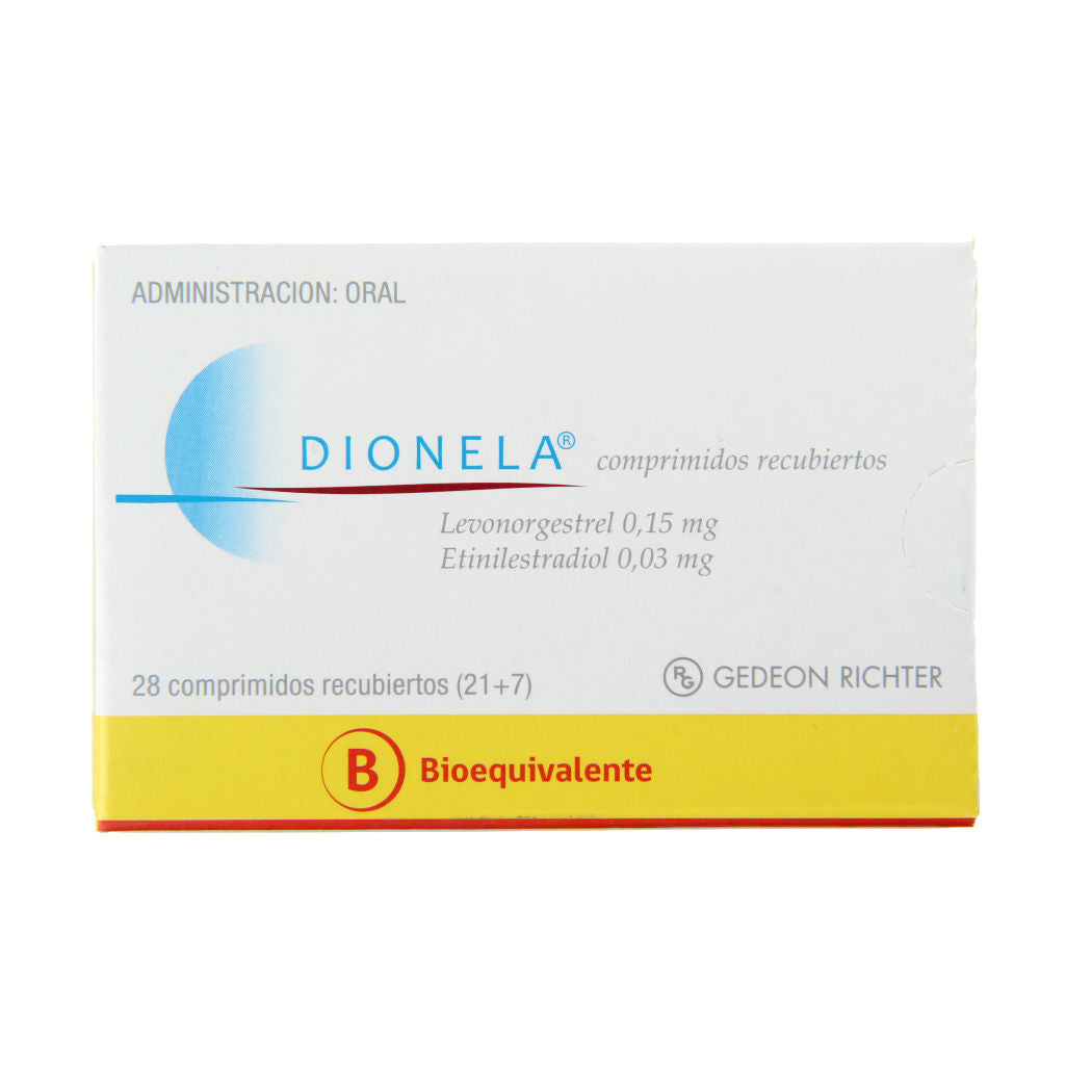 Dionela Comprimidos x 28 (Levonorgestrel/Etinilestradiol)