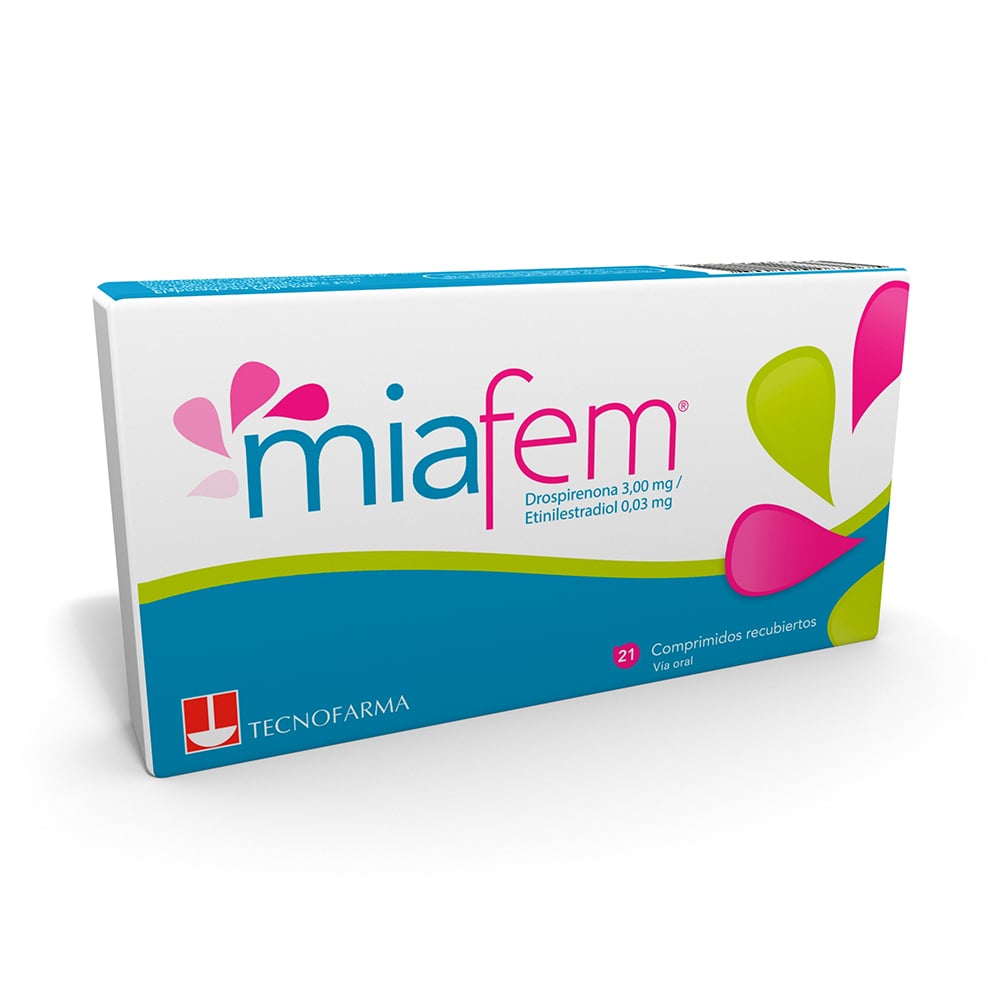 Miafem Comprimidos x 21 (Drospirenona/Etinilestradiol)