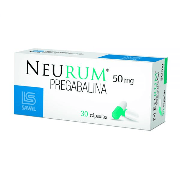 Neurum Cápsulas 50 mg x 30 (Pregabalina)