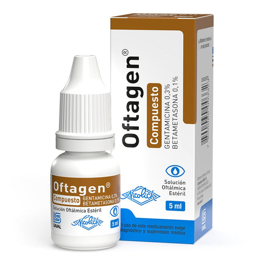Oftagen Cmpt Ungüento Oftálmica x 3,5 Gr (Gentamicina/Betametasona)