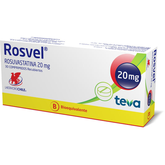 Rosvel Comprimidos 20 mg x 30 (Rosuvastatina)