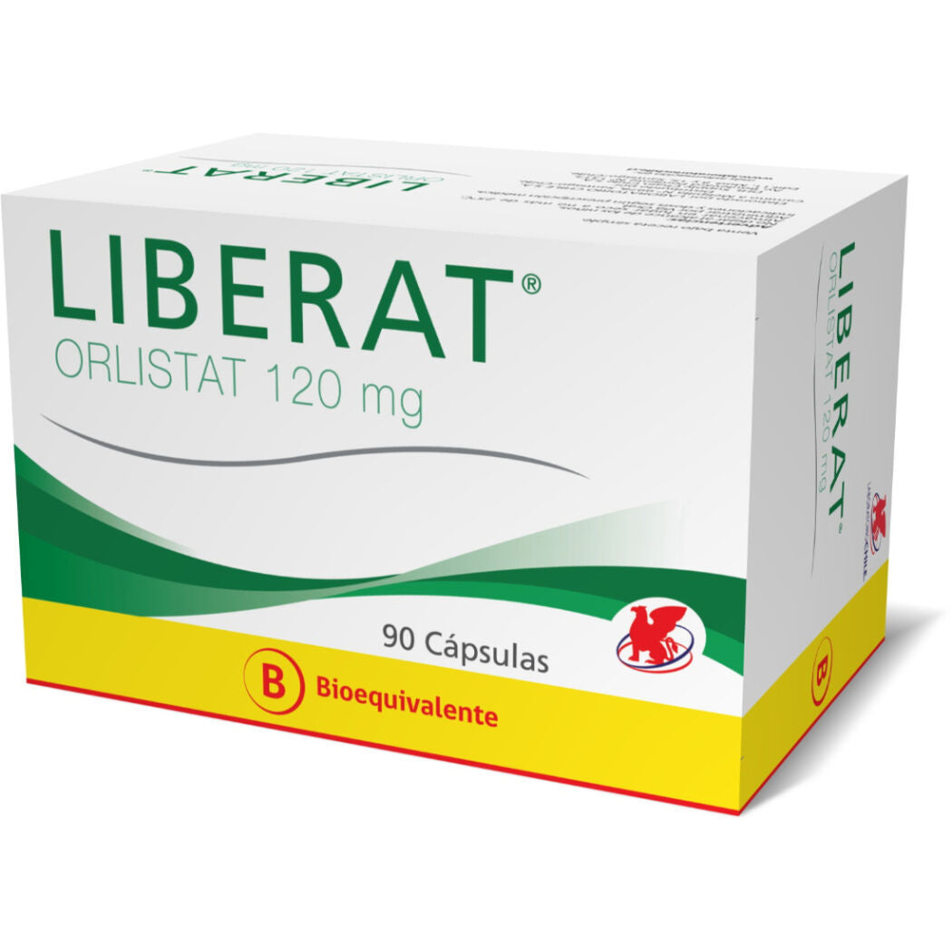 Liberat Cápsulas 120 mg x 90 (Orlistat)
