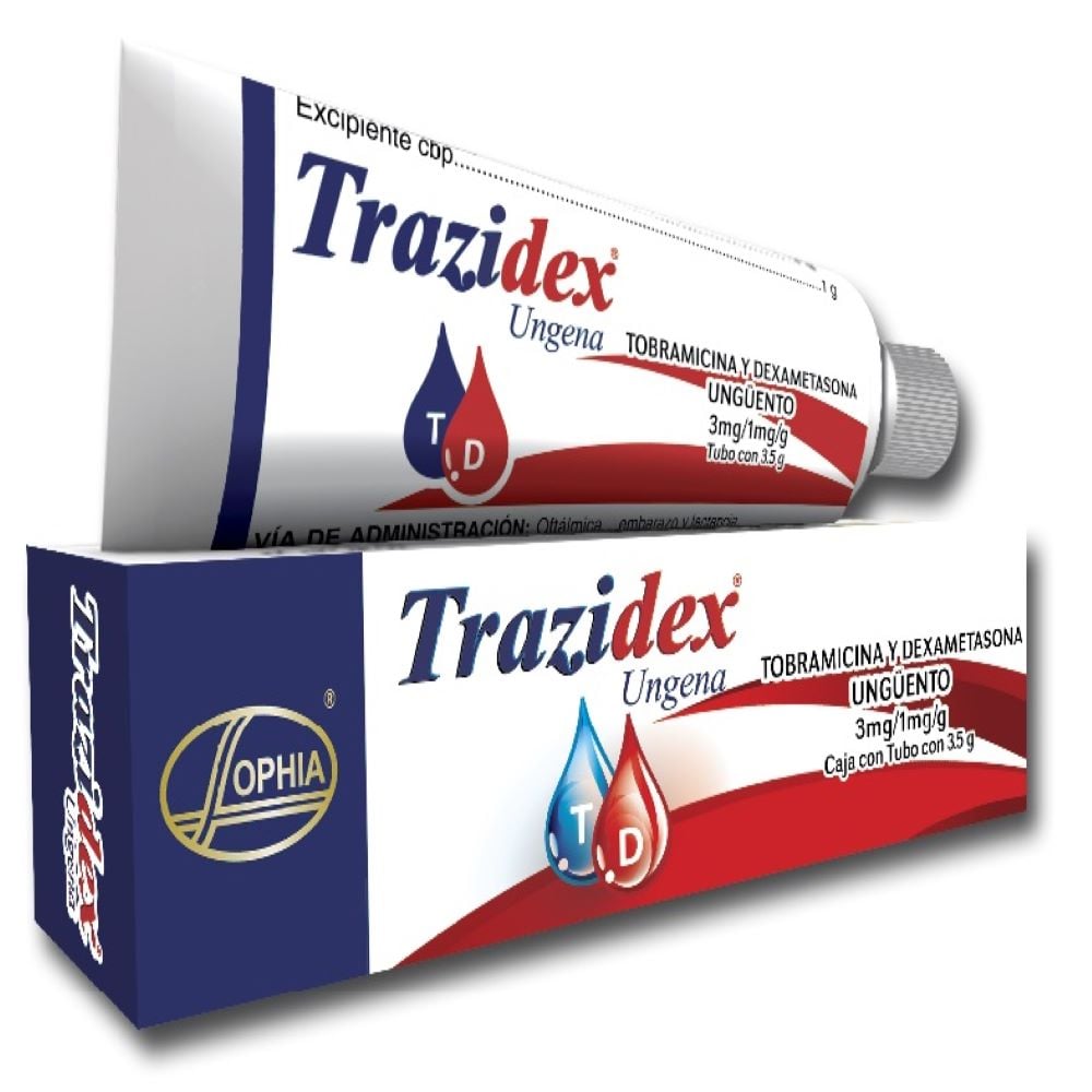 Trazidex Ungüento Oftálmica x 3,5 Gr (Tobramicina/Dexametasona)