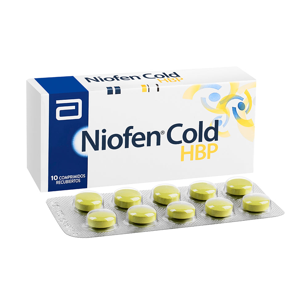 Niofen Cold Hbp Comprimidos x 10 (Ibuprofeno+Clorfenamina Maleato)