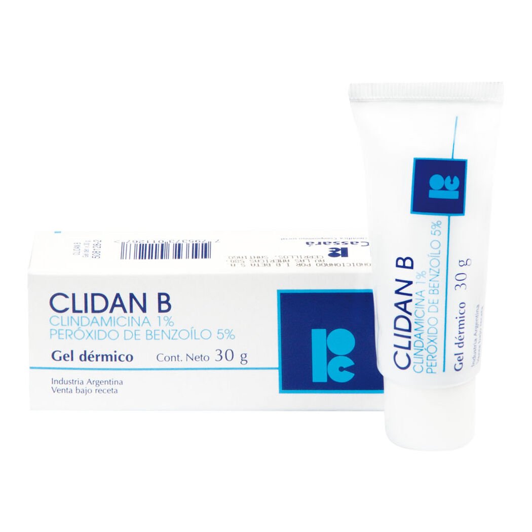 Clidan B Gel x 30 Gr (Clindamicina/Peroxido De Benzoilo)