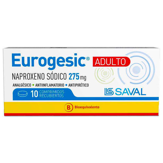 Eurogesic Adl Comprimidos 275 mg x 10 (Naproxeno)