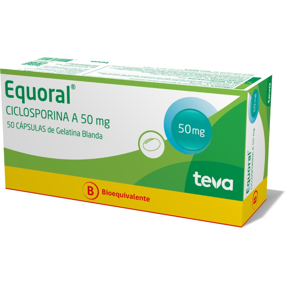 Equoral Cápsulas 50 mg x 50 (Ciclosporina)