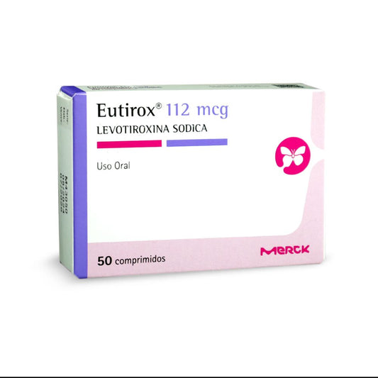 Eutirox Comprimidos 112 mcg x 50 (Levotiroxina)