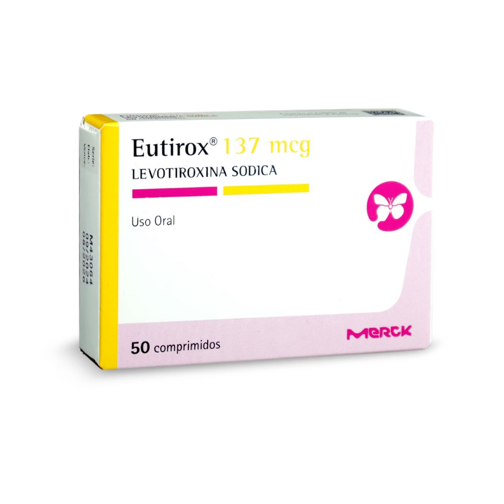 Eutirox Comprimidos 137 mcg x 50 (Levotiroxina)