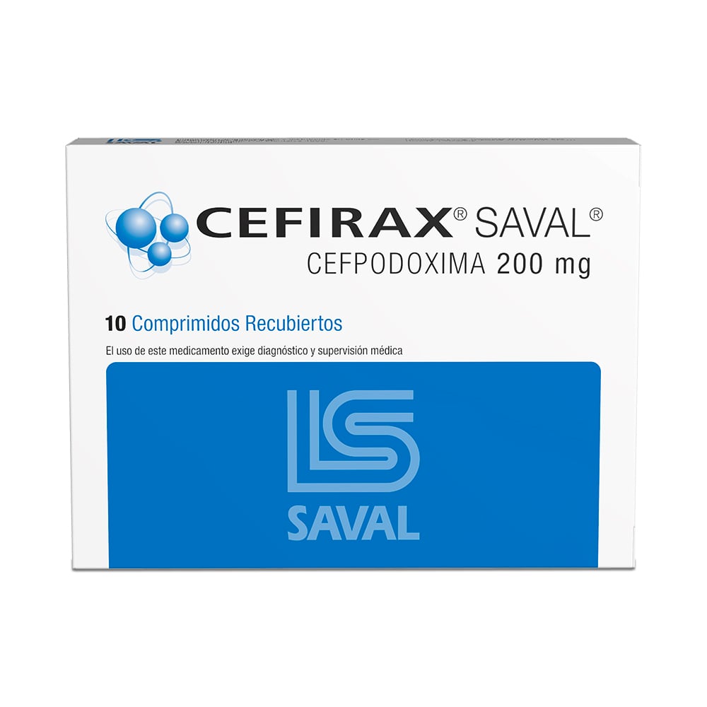 Cefirax Comprimidos 200 mg x 10 (Cefpodoxima)