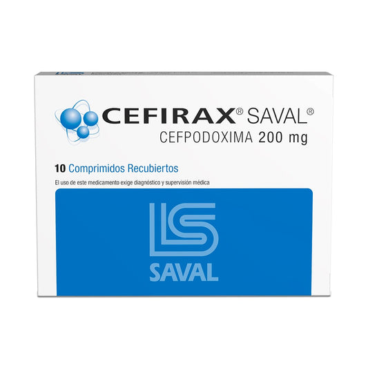 Cefirax Comprimidos 200 mg x 10 (Cefpodoxima)