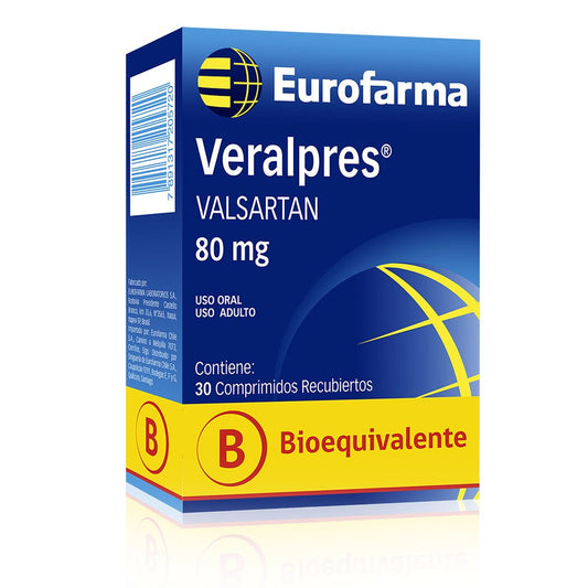 Veralpres Comprimidos 80 mg x 30 (Valsartan)