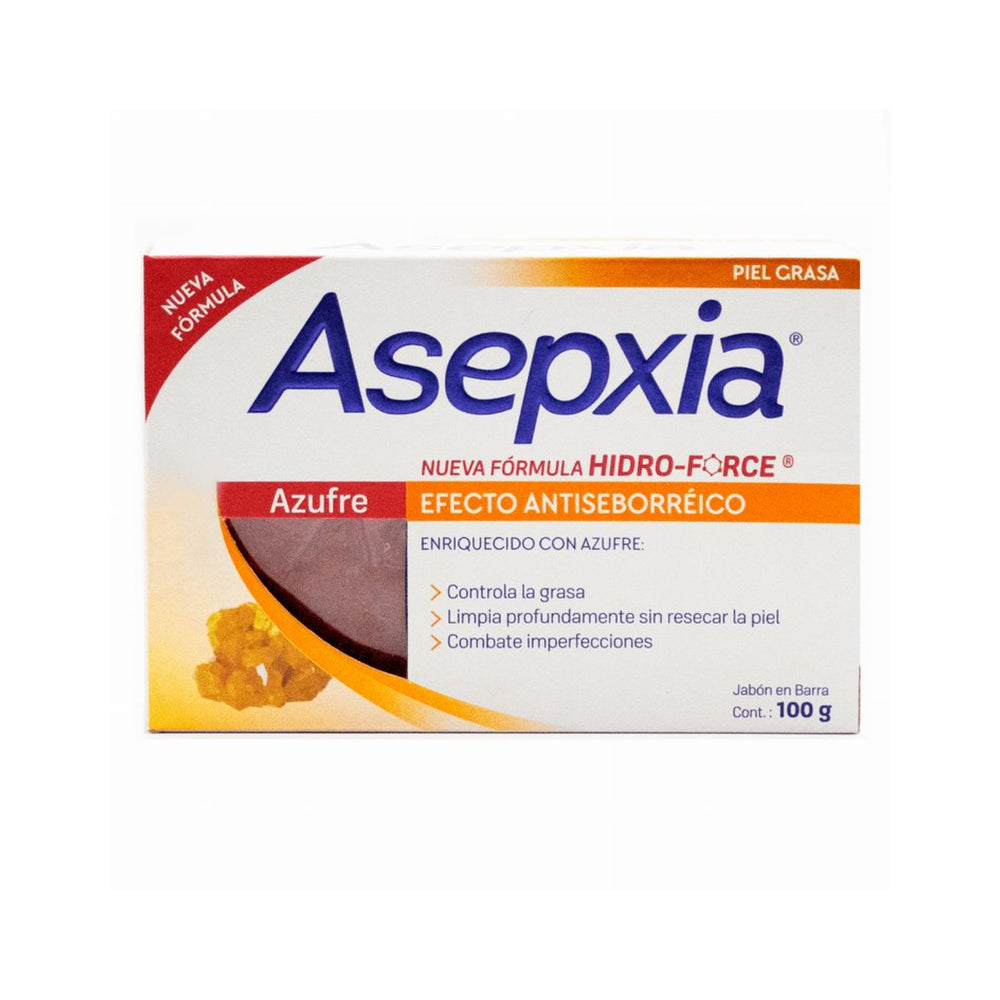 Asepxia Azufre Jab x 100 Gr (Jabon Barra)
