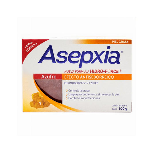 Asepxia Azufre Jab x 100 Gr (Jabon Barra)