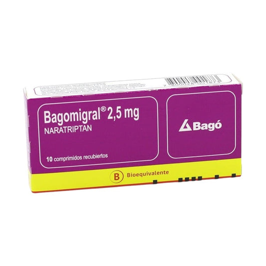 Bagomigral Comprimidos 2,5 mg x 10 (Naratriptan)