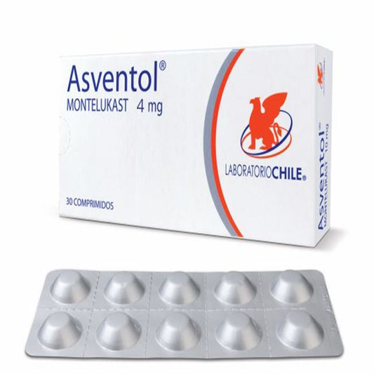 Asventol Comprimidos 4 mg x 30 (Montelukast)
