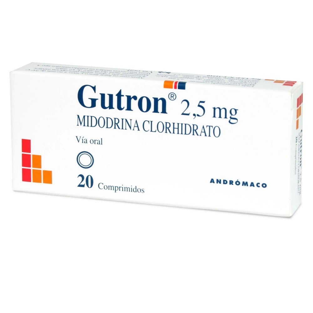 Gutron Comprimidos 2,5 mg x 20 (Midodrina)