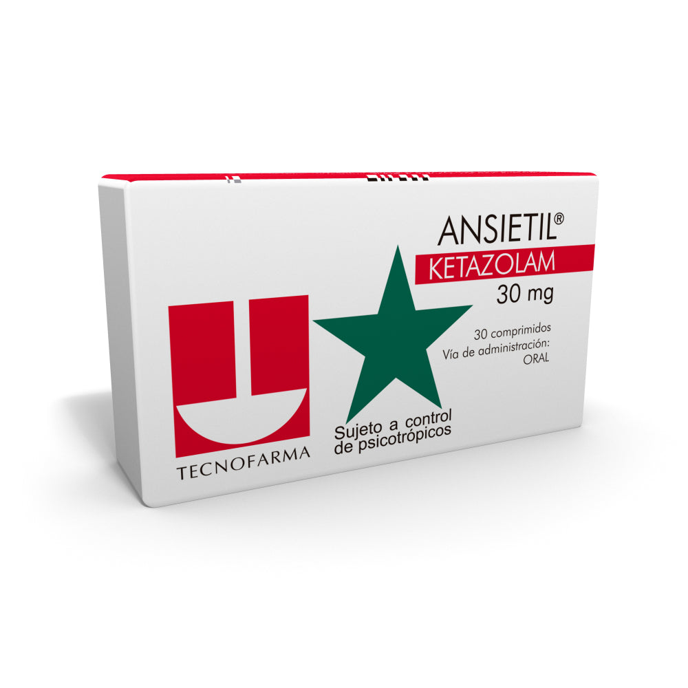 Ansietil Comprimidos 30 mg x 30 (Ketazolam)
