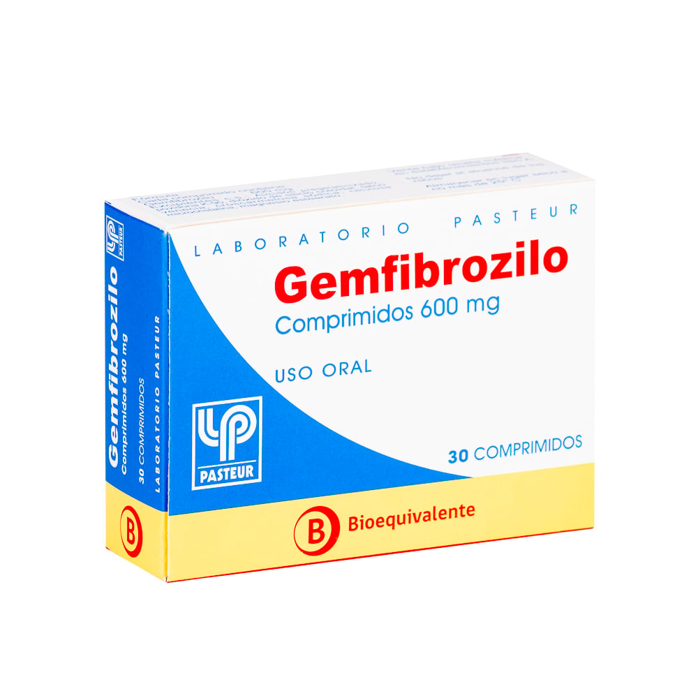 Gemfibrozilo Comprimidos 600 mg x 30 Past