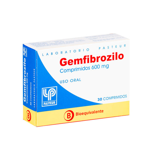 Gemfibrozilo Comprimidos 600 mg x 30 Past