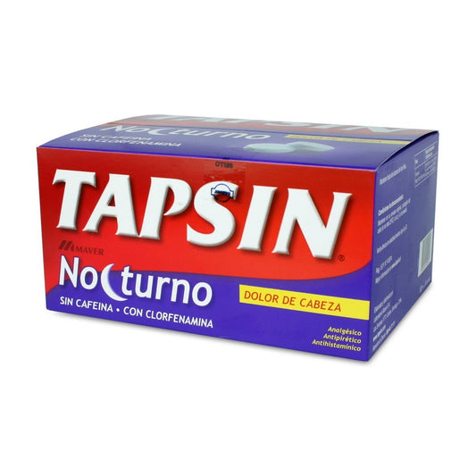 Tapsin Nocturno Comprimidos x 600 (Paracetamol/Clorfenamina)