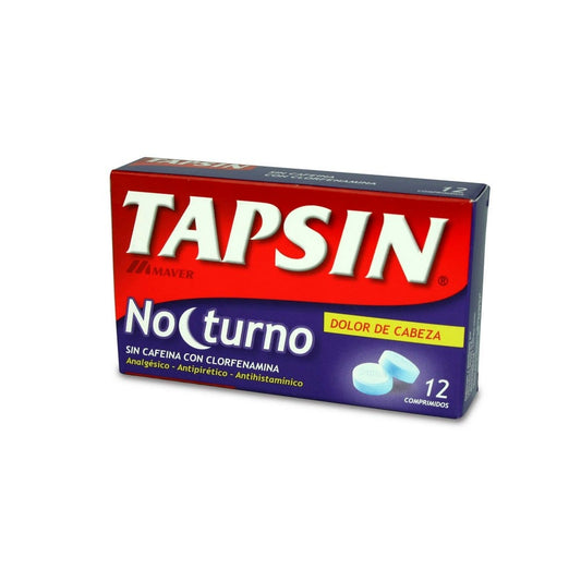 Tapsin Nocturno Comprimidos x 12 (Paracetamol/Clorfenamina)