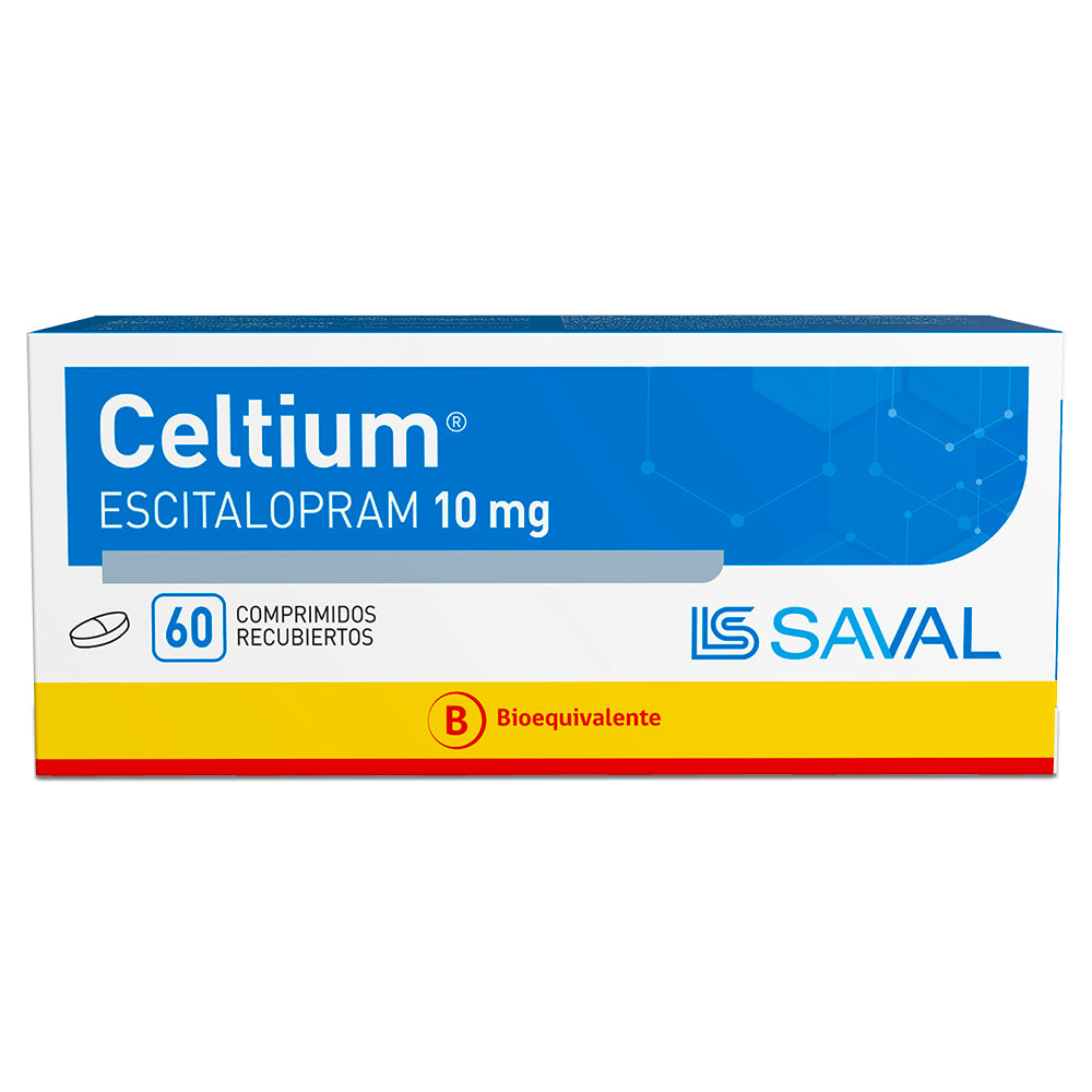 Celtium Comprimidos 10 mg x 60 (Escitalopram)