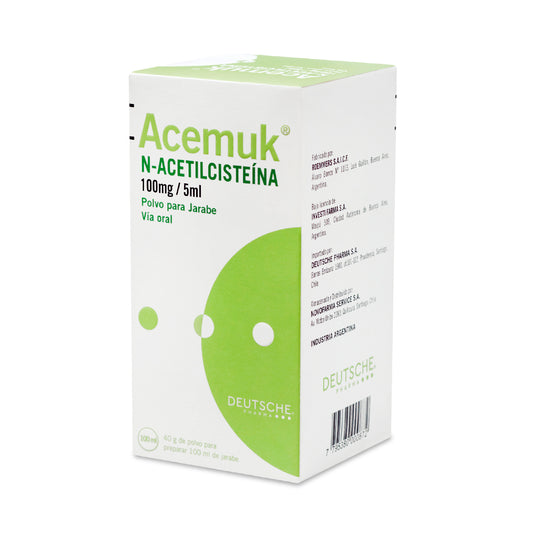 Acemuk Jarabe 100mg/5ml x 100 ml (N-Acetilcisteina)