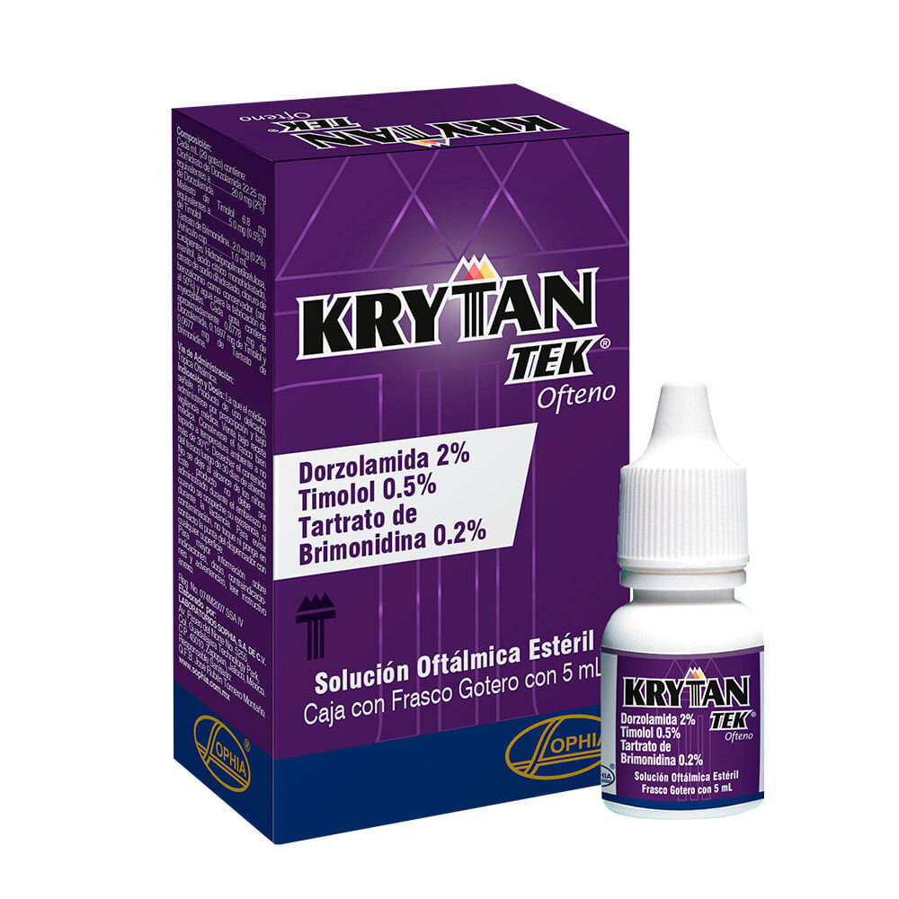 Krytantek Ofteno Pf x 5 ml (Dorzolamida/Timolol/Brimonidina)