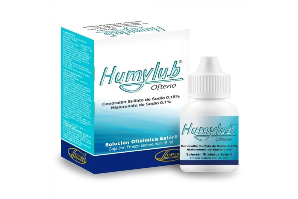 Humylub Ofteno Nf Solución Oftálmica x 15 ml (Hialuronatode Sodio/Sulfato De Condroitin)