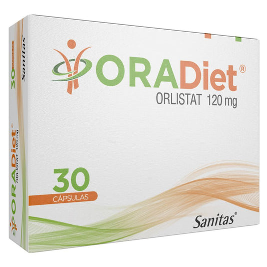 Oradiet Cápsulas 120 mg x 30 (Orlistat)