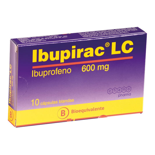 Ibupirac Lc Cápsulas 600 mg x 10 (Ibuprofeno)