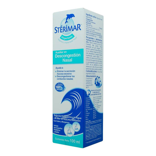 Sterimar Hipertonic Solucion Nasal Spray x 100 ml (Agua De Mar)