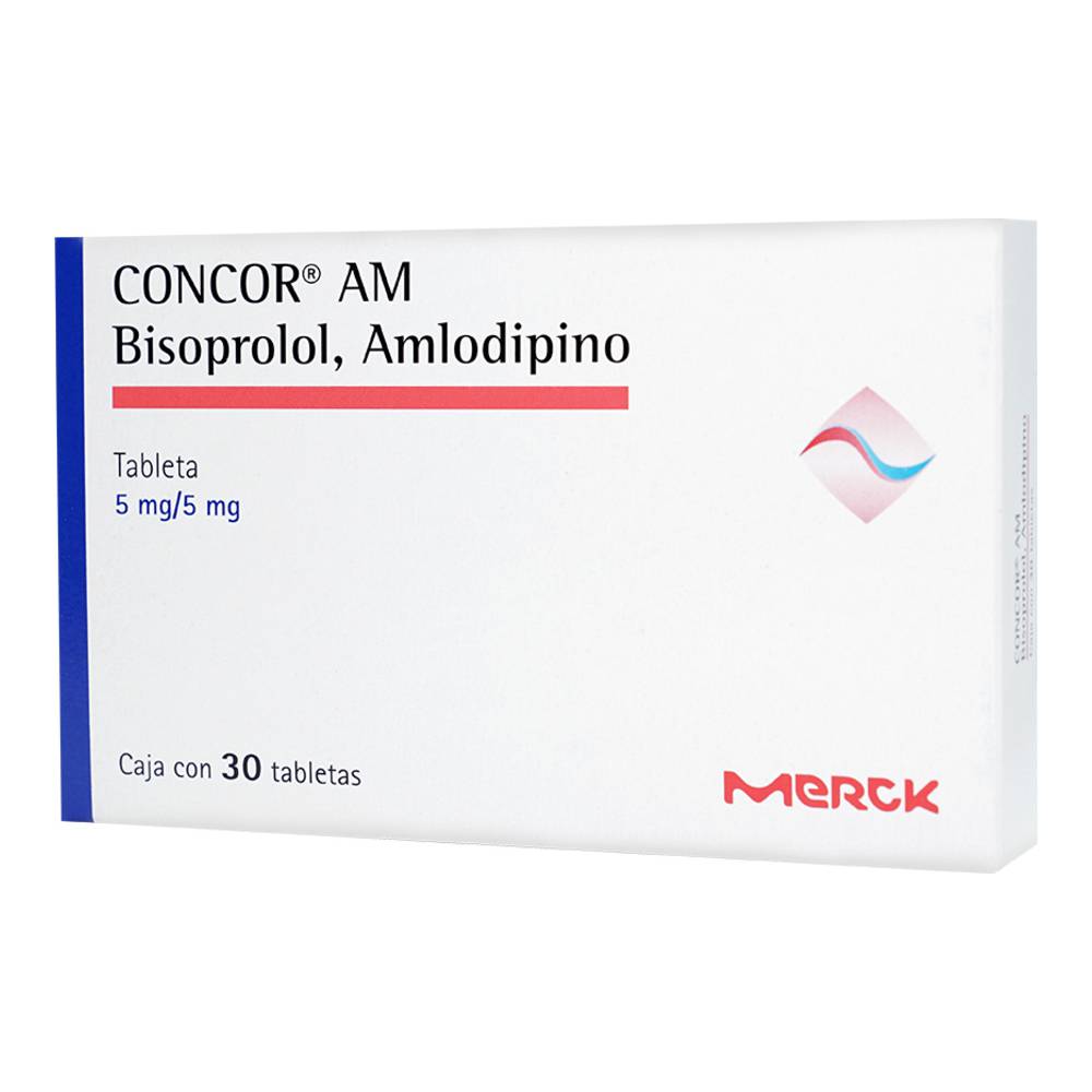 Concor Am Comprimidos 5/ 5 mg x 30 (Bisoprolol/Amlodipino)