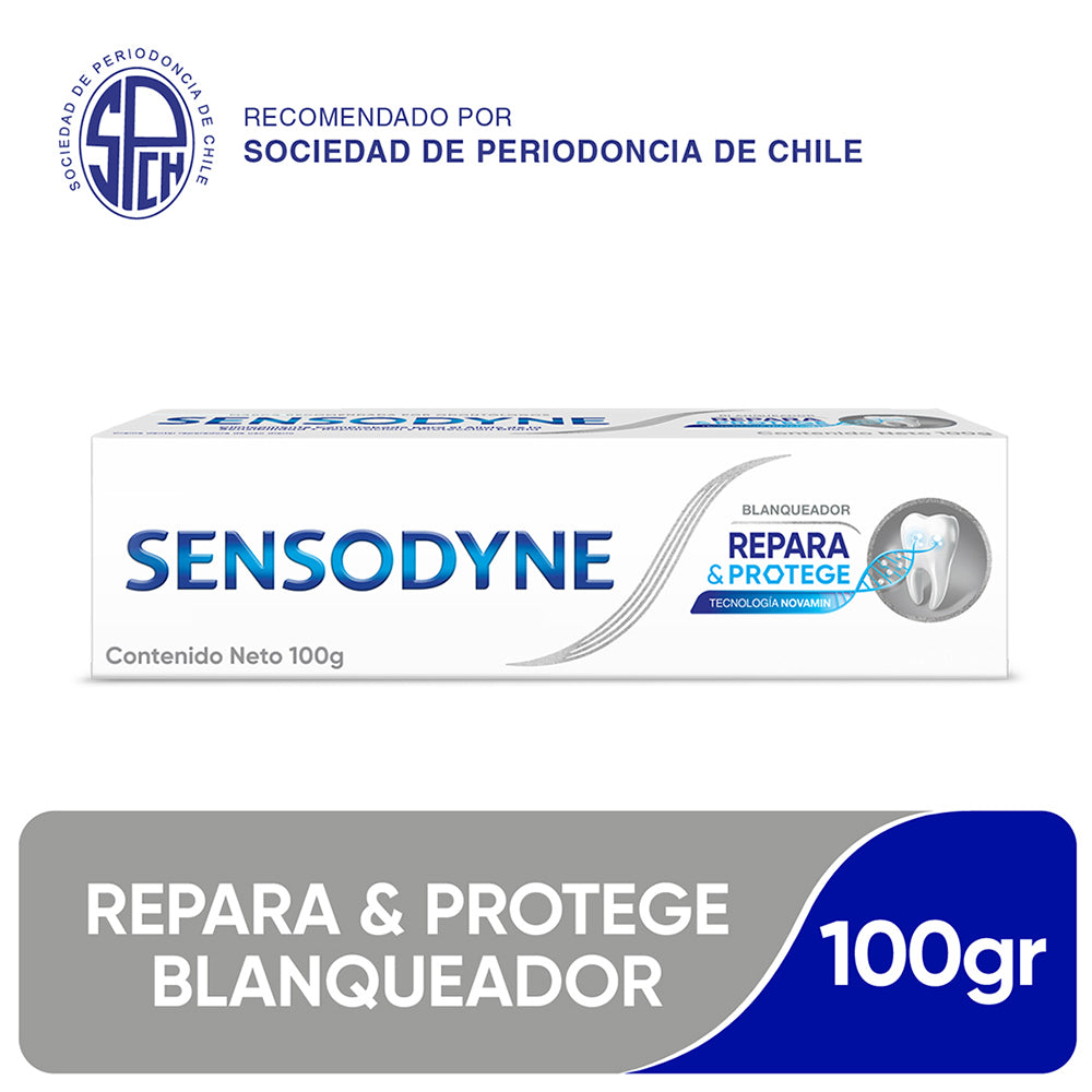 Sensodyne Crema Dental Reparación & Blanqueamiento x 100 Gr (Crema Dental Adulto)
