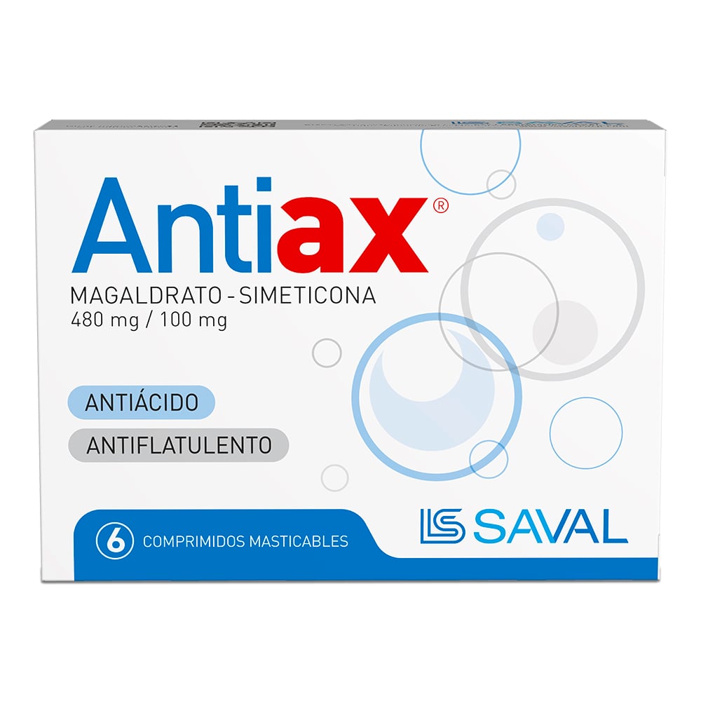 Antiax Comprimidos Mast x 6 (Magaldrato / Simeticona)