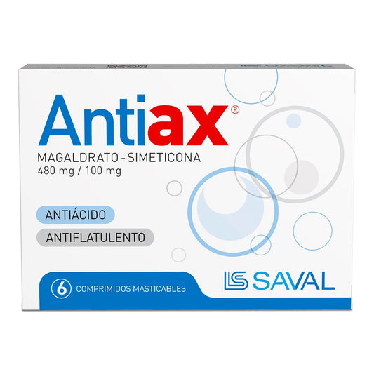 Antiax Comprimidos Mast x 6 (Magaldrato / Simeticona)
