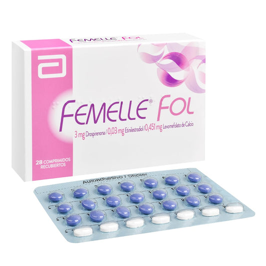 Femelle Fol Comprimidos x 28 (Drospirenona/Etinilestradiol/Levomefolato)
